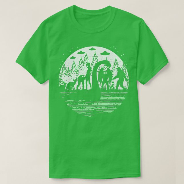 Camiseta Loch Ness Monster Cryptid (Frente do Design)