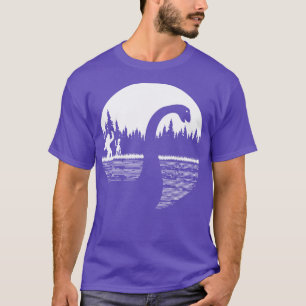 Camiseta Loch Ness Monster e alienígena