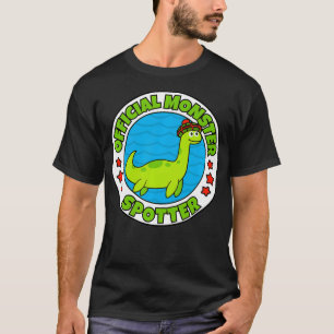 Camiseta Loch Ness Monster para Crianças Monstro Oficial