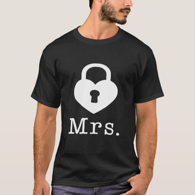 Camiseta Lock And Key Couple (Mrs) (Frente)