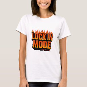 Camiseta Lock In Mode   Desenho Ousado e Motivacio