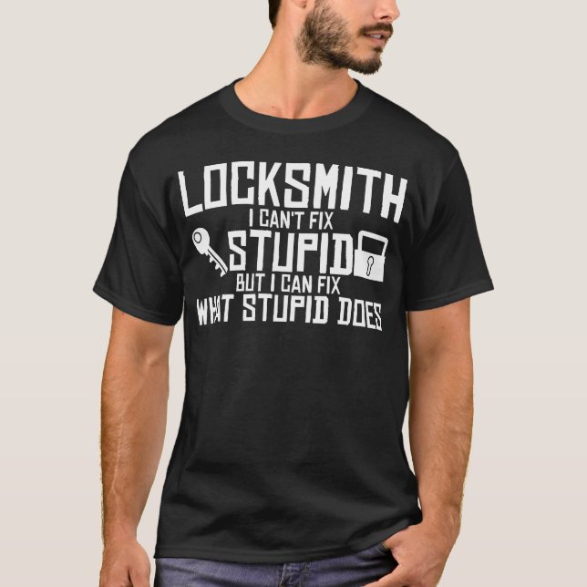 Camiseta Locksmith Joke Smith Locksmithing Locksport Key (Frente)