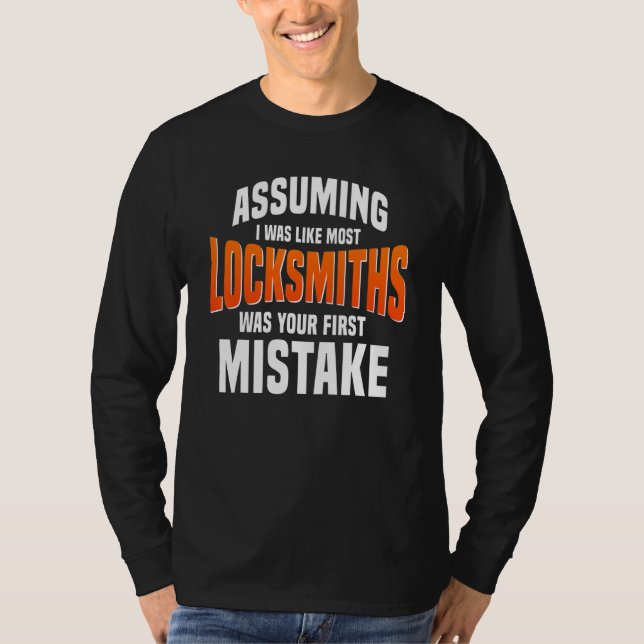 Camiseta Locksmith Key Maker Locksmithing Lock Picker Techn (Frente)