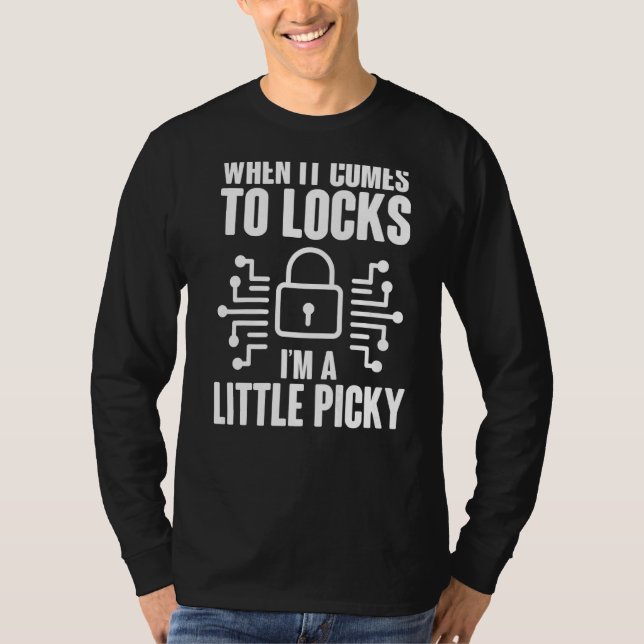 Camiseta Locksmith Little Picky Lock Keyhole (Frente)