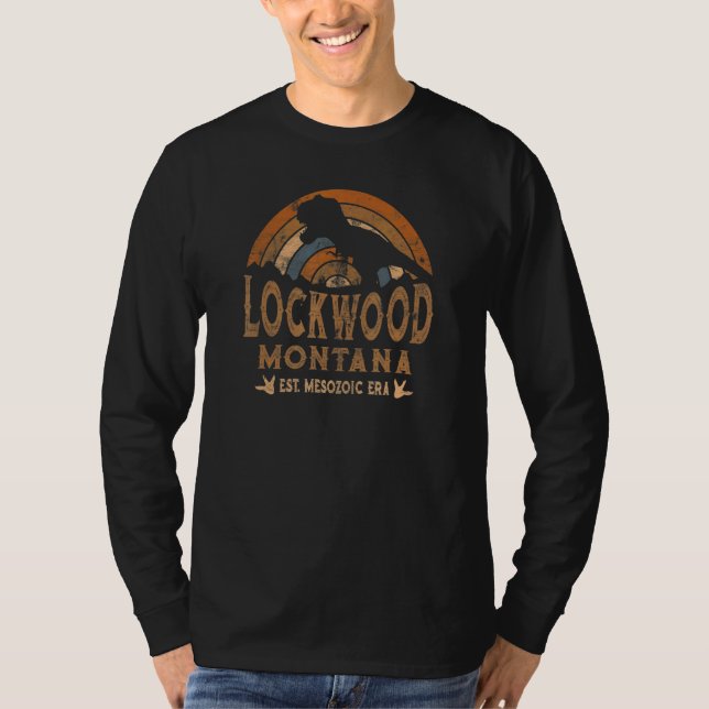 Camiseta Lockwood Montana MT Dino Dinosaur Paleontology Rex (Frente)