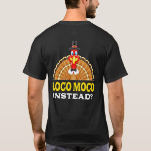 Camiseta Loco Moco Em Vez De Graças Comida Do Café Da Manhã