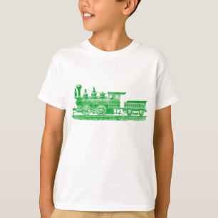 Camiseta Locomotiva 02 - Verde de grama