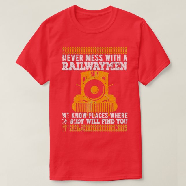 Camiseta Locomotiva 7 da ferrovia do comboio (Frente do Design)