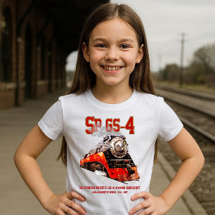 Camiseta Locomotiva a Vapor Clássica Southern Pacific GS-4