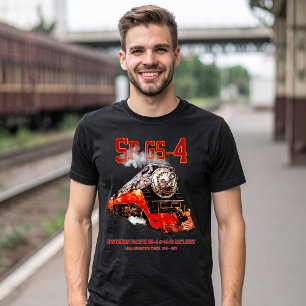 Camiseta Locomotiva a Vapor Clássica Southern Pacific GS-4
