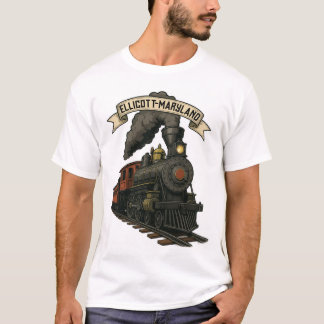 Camiseta Locomotiva a Vapor de Ellicott Maryland