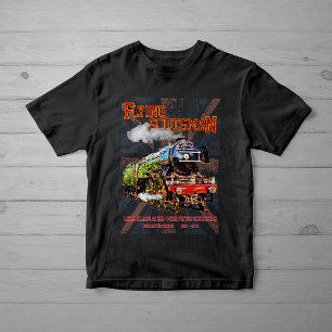 Camiseta Locomotiva a vapor Flying Scotsman Inglês