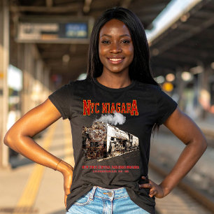Camiseta Locomotiva a Vapor Histórica NYC Niagara