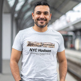 Camiseta Locomotiva a Vapor NYC Dreyfuss Hudson. Perfil