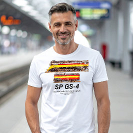 Camiseta Locomotiva a Vapor Southern Pacific GS-4 Daylight