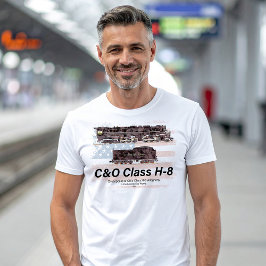 Camiseta Locomotiva Allegheny C&O Classe H-8 - bandeira ame