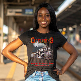 Camiseta Locomotiva Allegheny C&O Classe H-8 - bandeira ame