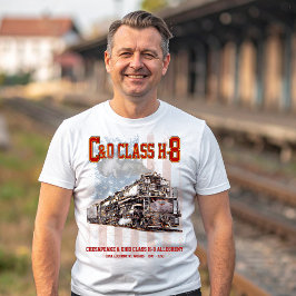 Camiseta Locomotiva Allegheny C&O Classe H-8 - bandeira ame