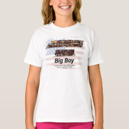 Camiseta Locomotiva Americana de Comboio de Vintage com Big