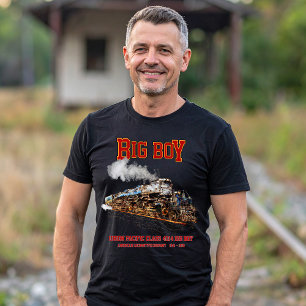 Camiseta Locomotiva Americana de Comboio de Vintage com Big