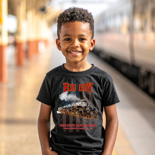 Camiseta Locomotiva Americana de Comboio de Vintage com Big