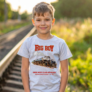Camiseta Locomotiva Americana de Comboio de Vintage com Big