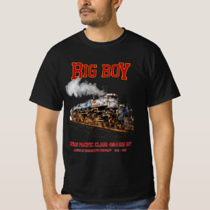 Camiseta Locomotiva Americana de Comboio de Vintage com Big