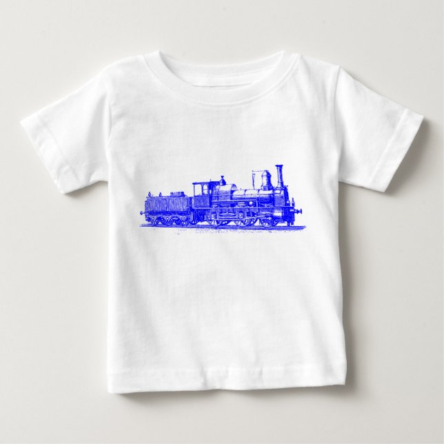 Camiseta Locomotiva - Azul (Frente)