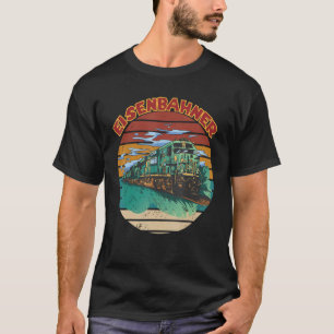 Camiseta Locomotiva de Maquinista Adoro Comboios Caminho-de