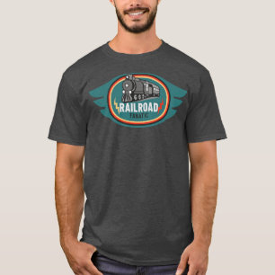 Camiseta Locomotiva de Vapor Fanática Ferroviária