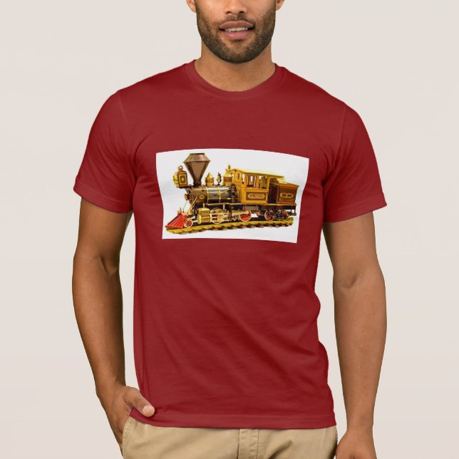 Camiseta Locomotiva de vapor modelo (Frente)