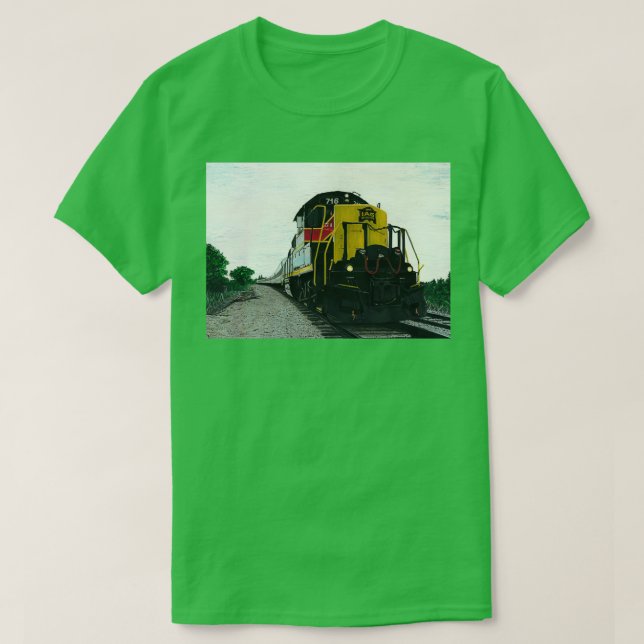 Camiseta Locomotiva do comboio 6 (Frente do Design)