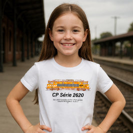 Camiseta Locomotiva elétrica CP Serie 2620. Loco Nez-Casse