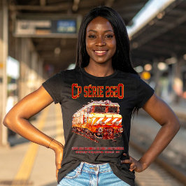 Camiseta Locomotiva elétrica CP Serie 2620. Loco Nez-Casse