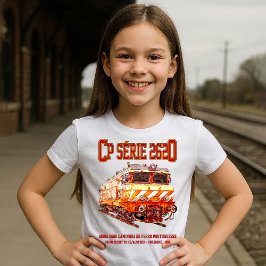 Camiseta Locomotiva elétrica CP Serie 2620. Loco Nez-Casse