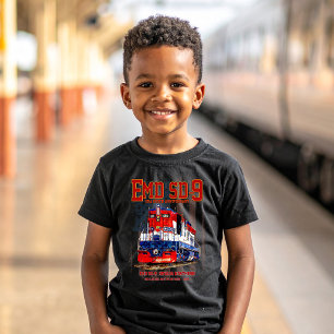 Camiseta Locomotiva EMD SD-9 com pintura comemorativa dos 2