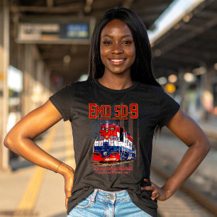 Camiseta Locomotiva EMD SD-9 Estande de Aniversário de 250