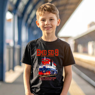 Camiseta Locomotiva EMD SD-9 USA Aniversário de 250 anos Pa
