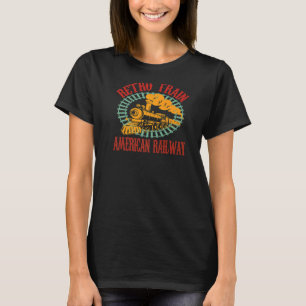 Camiseta Locomotiva ferroviária do comboio de alta velocida