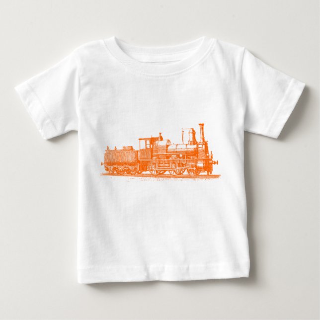 Camiseta Locomotiva - Laranja (Frente)