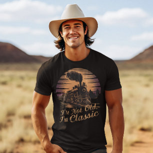 Camiseta Locomotiva na moda, não sou velha, sou clássica