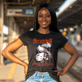 Camiseta Locomotiva NYC Dreyfuss Hudson. Bandeira americana