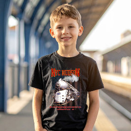 Camiseta Locomotiva NYC Dreyfuss Hudson. Bandeira americana