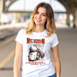 Camiseta Locomotiva NYC Dreyfuss Hudson. Bandeira americana
