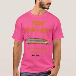 Camiseta Locomotiva TGV SudEst para Comboios de Bulleta