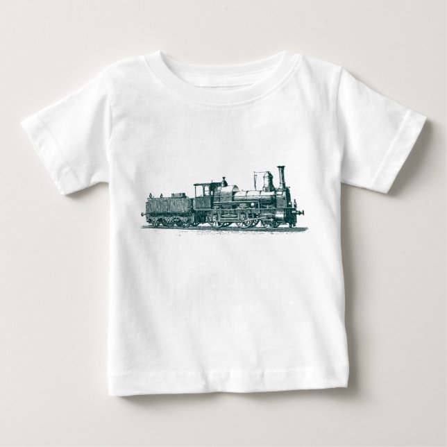 Camiseta Locomotiva - Verde escuro (Frente)