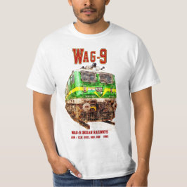 Camiseta Locomotiva WAG-9. Caminho de ferro da Índia