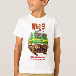 Camiseta Locomotiva WAG-9. Caminho de ferro da Índia