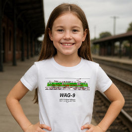 Camiseta Locomotiva WAG-9. Caminho de ferro da Índia