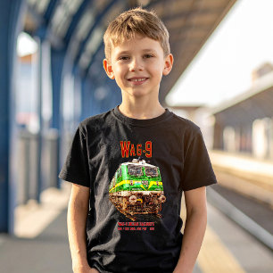 Camiseta Locomotiva WAG-9. Caminho de ferro da Índia